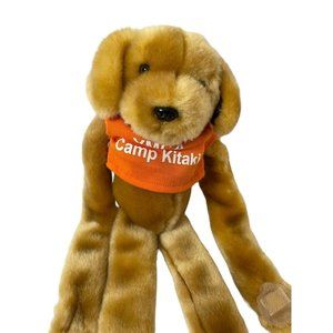 It's All Greek To Me Plush Brown Puppy Dog W/Sticky Hands Hanging Stuffed Animal